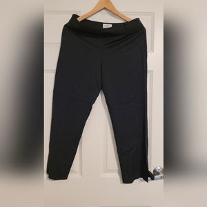 LOFT black pants with ankle split Size 6